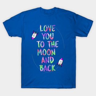 I Love You to the Moon and Back Autism awareness T-Shirt